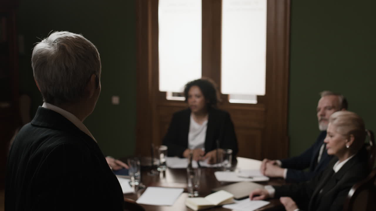 회의실에서 비즈니스 회의