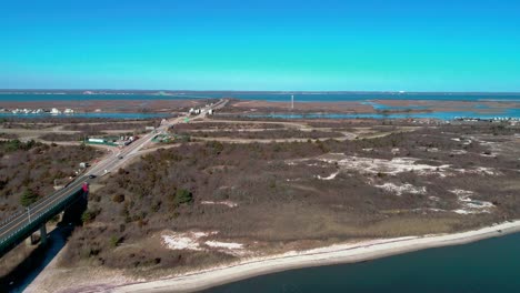 Long-Island-Südküste-Im-Winter,-Gesehen-Von-Einer-Drohne