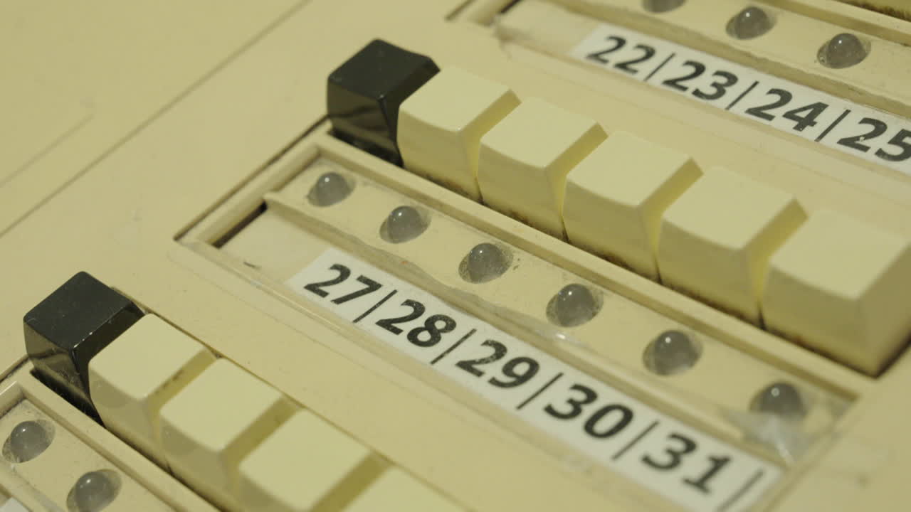 Hotel Control Panel with Dates