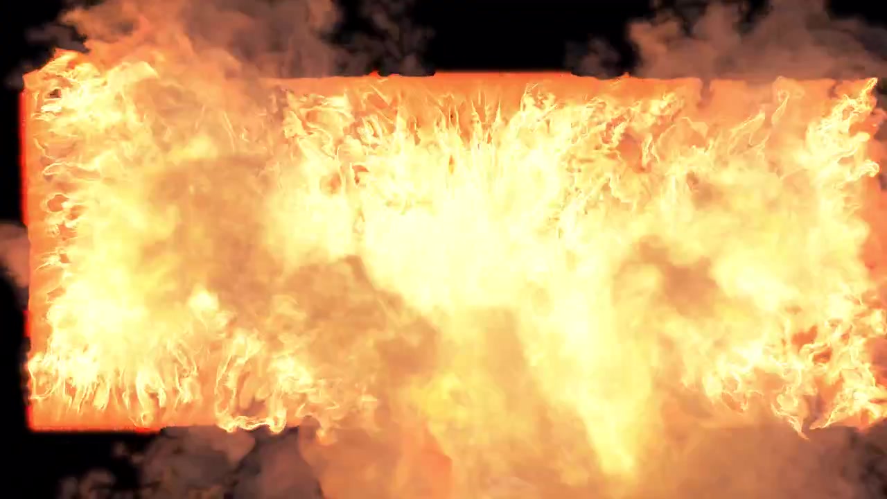 Muro di fuoco con canale alfa