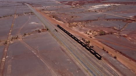 old iron ore train parked in zouérat, mauritania