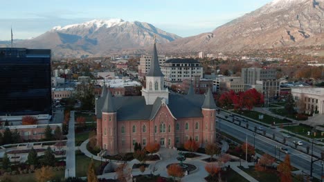 provo mormon temple for the church of jesus christ of latter-day saints - aerial