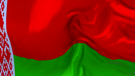 belarus flag waving in wind slow motion animation . 4k realistic fabric texture flag smooth blowing on a windy day continuous seamless loop background.