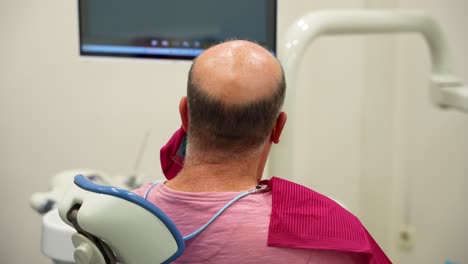 man at the dentist