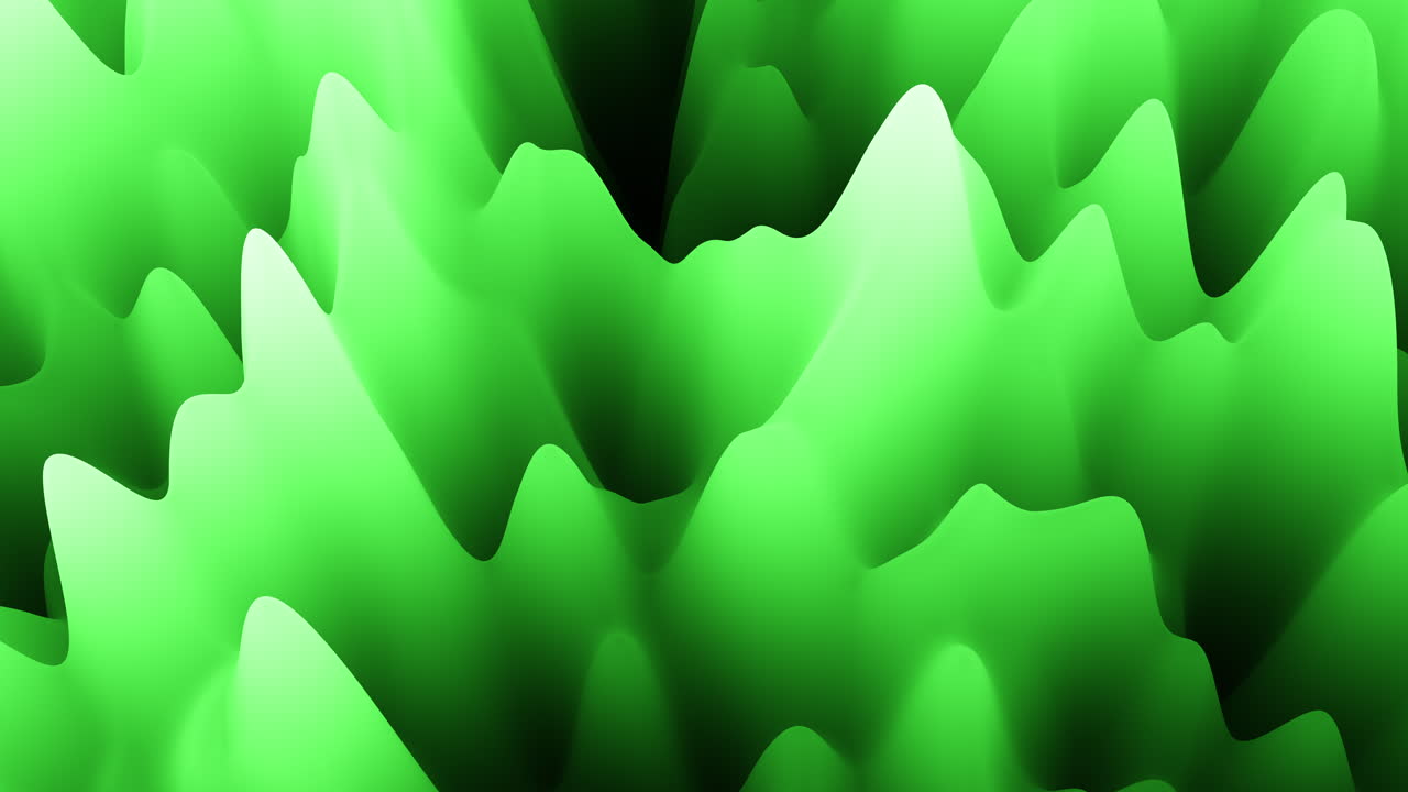 una forma ondulada verde y blanca