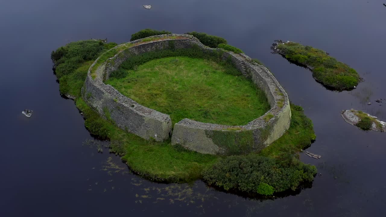Ringfort, Doon Lough, Portnoo, Contea di Donegal, Irlanda, settembre 2021