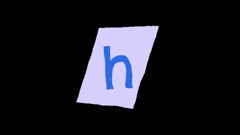 image of the letter h