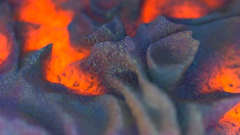 flowing lava 3d render seamless loop animation