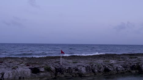 the rocky shore of a beach in mexico