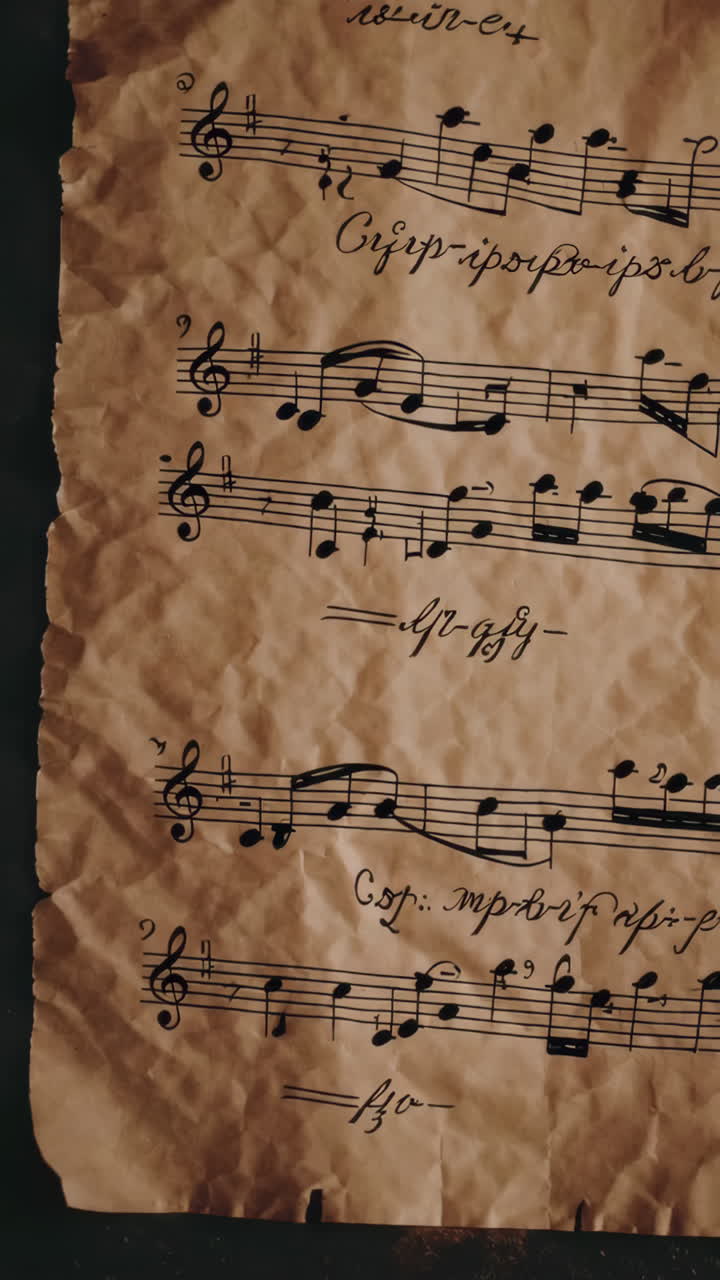 notas de música antigua