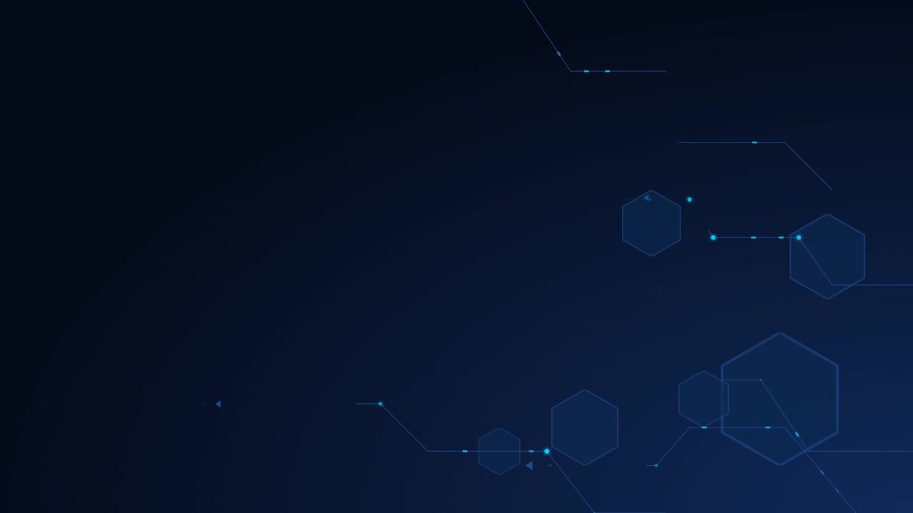 Abstract Digital Background with Connecting Hexagons and Data Lines