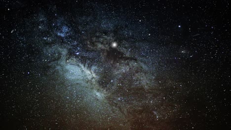 milky way studded with stars in the cosmos, space