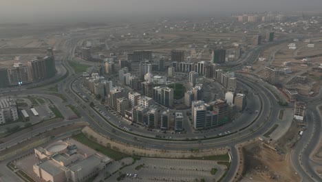 vista aérea del centro comercial medway en karachi