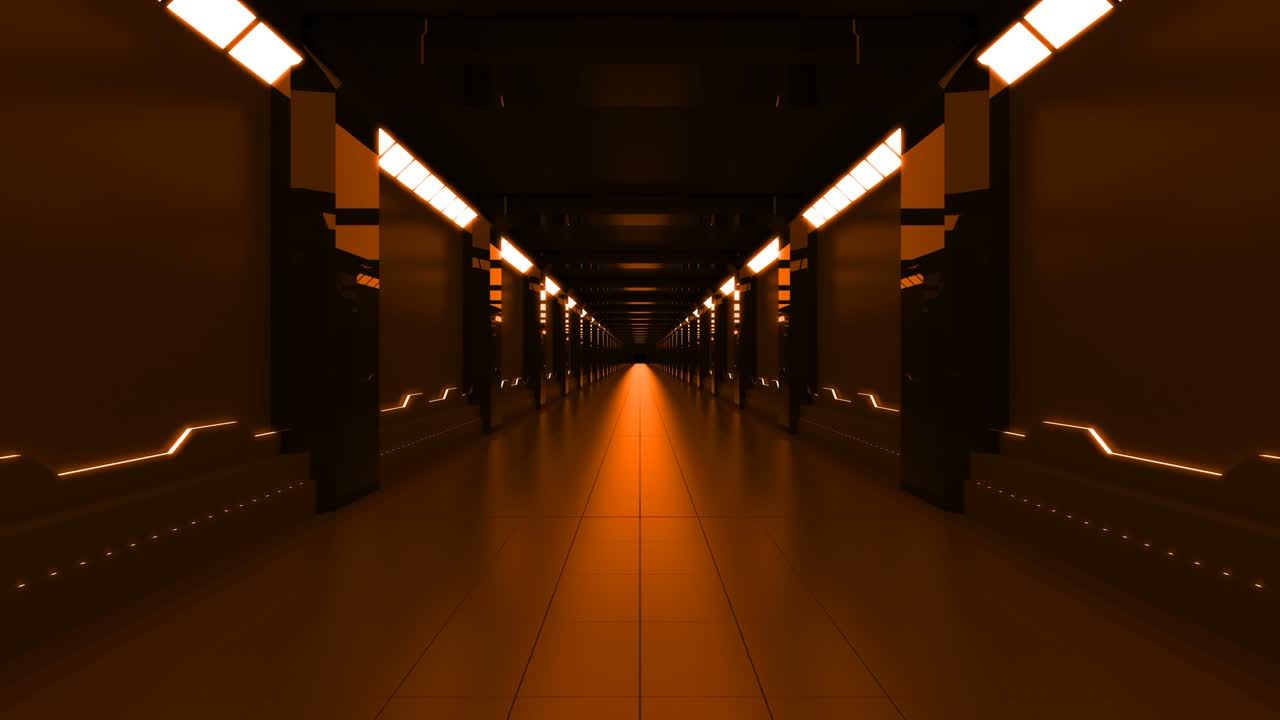 túnel de pasillo de fondo abstracto con bucle tecnológico