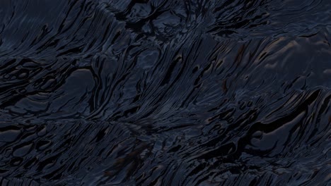 fondo abstracto negro. superficie desplazada detallada. superficie abstracta del planeta. textura de ruido. bucle de animación de renderización 3d. 4k uhd