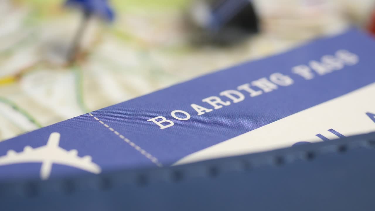 Close-up of Boarding Pass