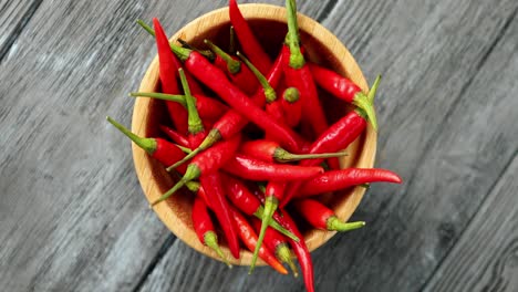 bowl of bright chili pepper