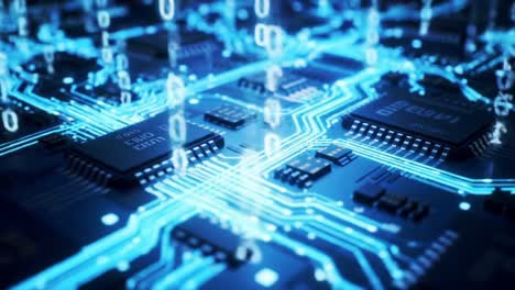 exploring the intricate design of a computer circuit board: a glimpse into the heart of modern technology and digital connectivity