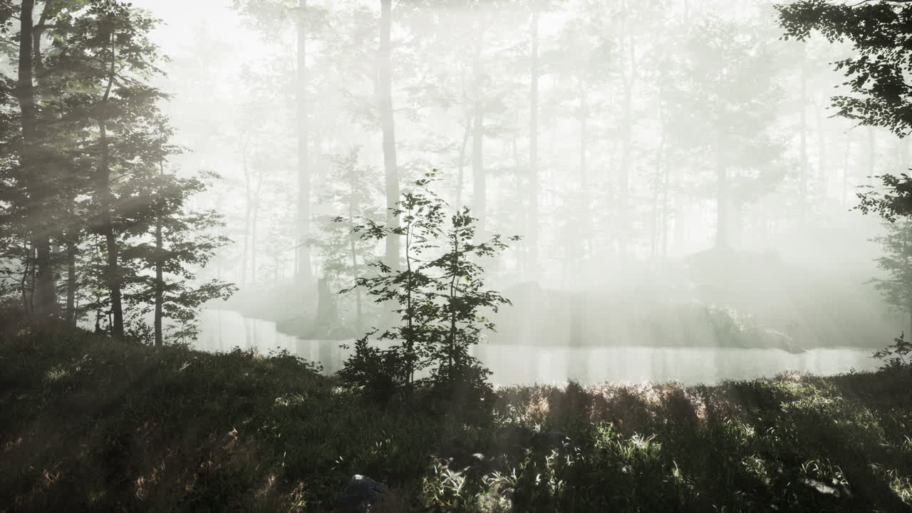 황금색  ⁇ 빛 에 비춰진 숲 에 있는 나무 들