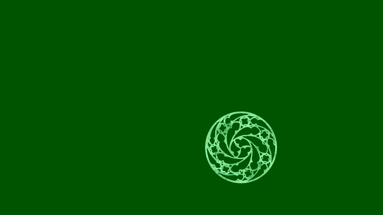 diseño gráfico que gira en el lado inferior de derecha a izquierda cambiando de color.