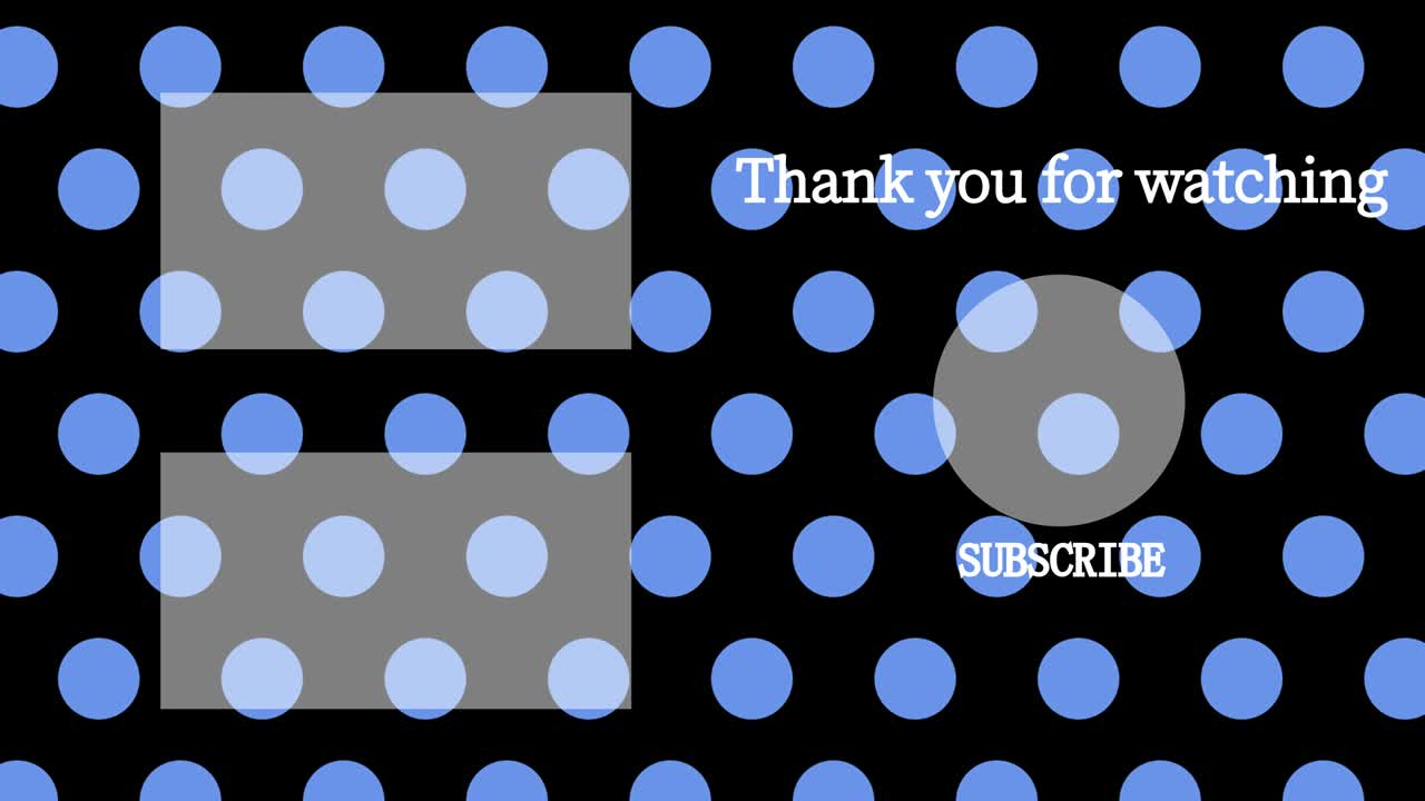 작은 점 배경 엔드 카드 엔딩 스크린 모션 그래픽