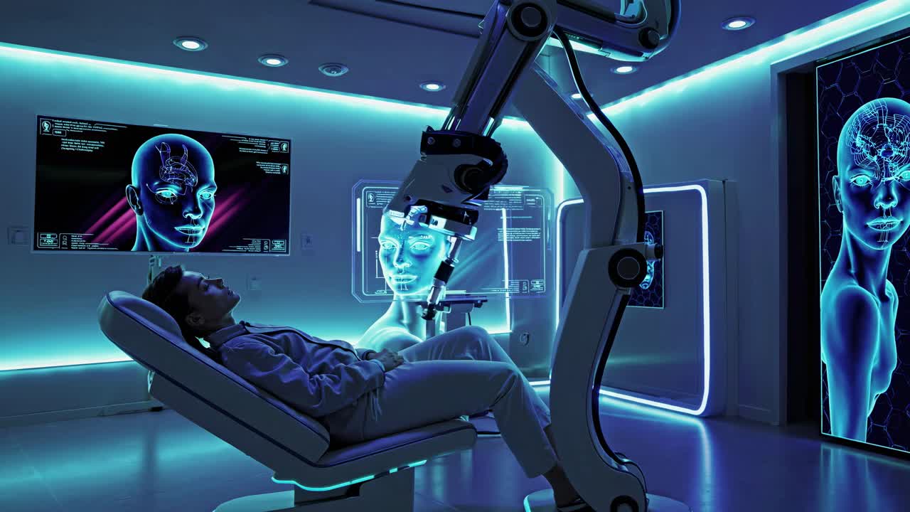 Futuristic Medical Research Facility