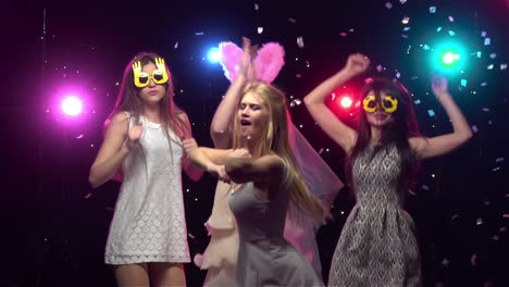 group of women celebrating at a party