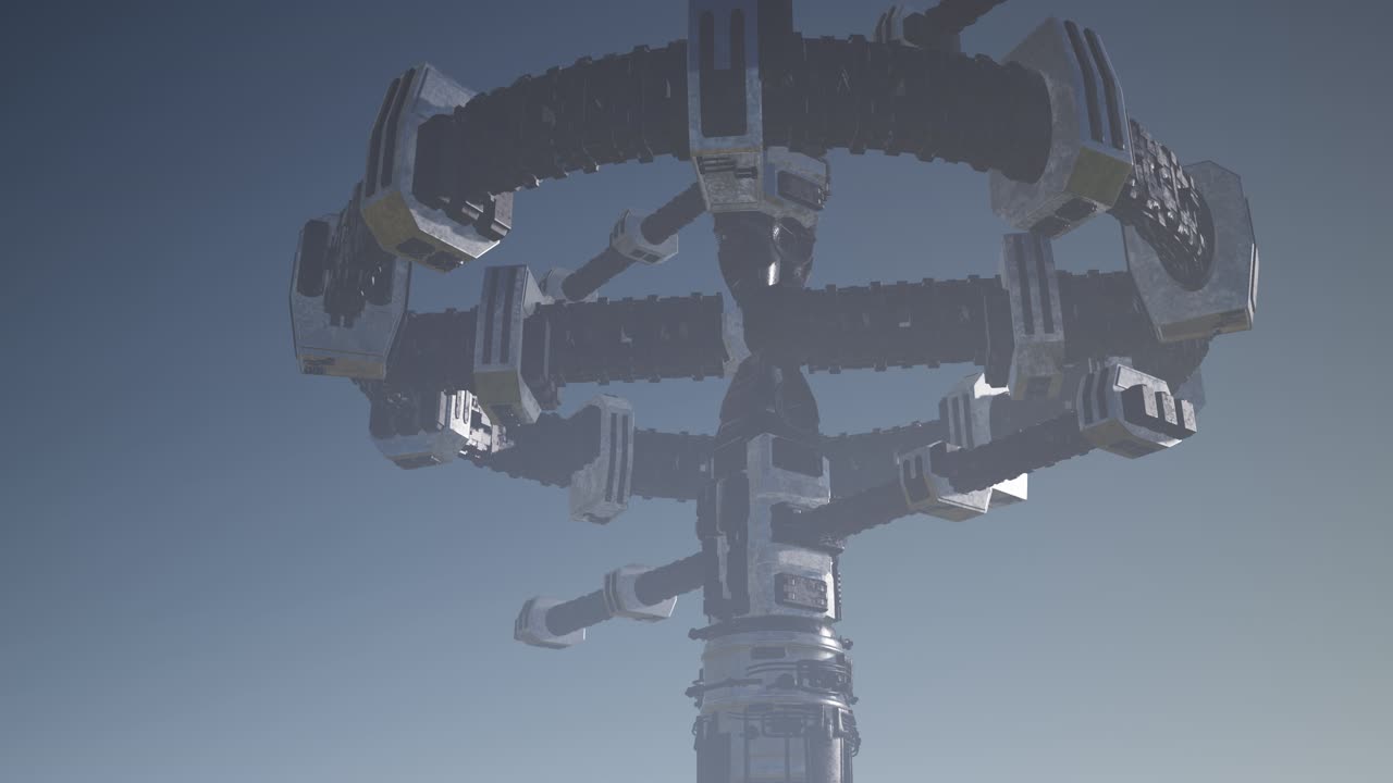 사막 위의 외계인 우주선