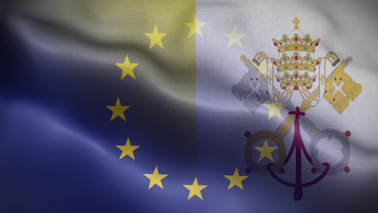 바티칸 시 성당 발 루프 배경 4k