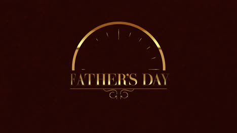 Fathers-Day-with-time-clock-on-dark-space