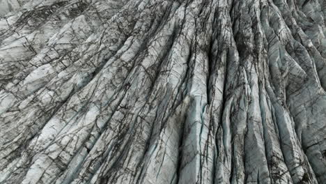 Ice-Texture-And-Fissures-Of-Svinafellsjokull-Glacier-In-Vatnajokull-Skaftafell-National-Park,-Iceland