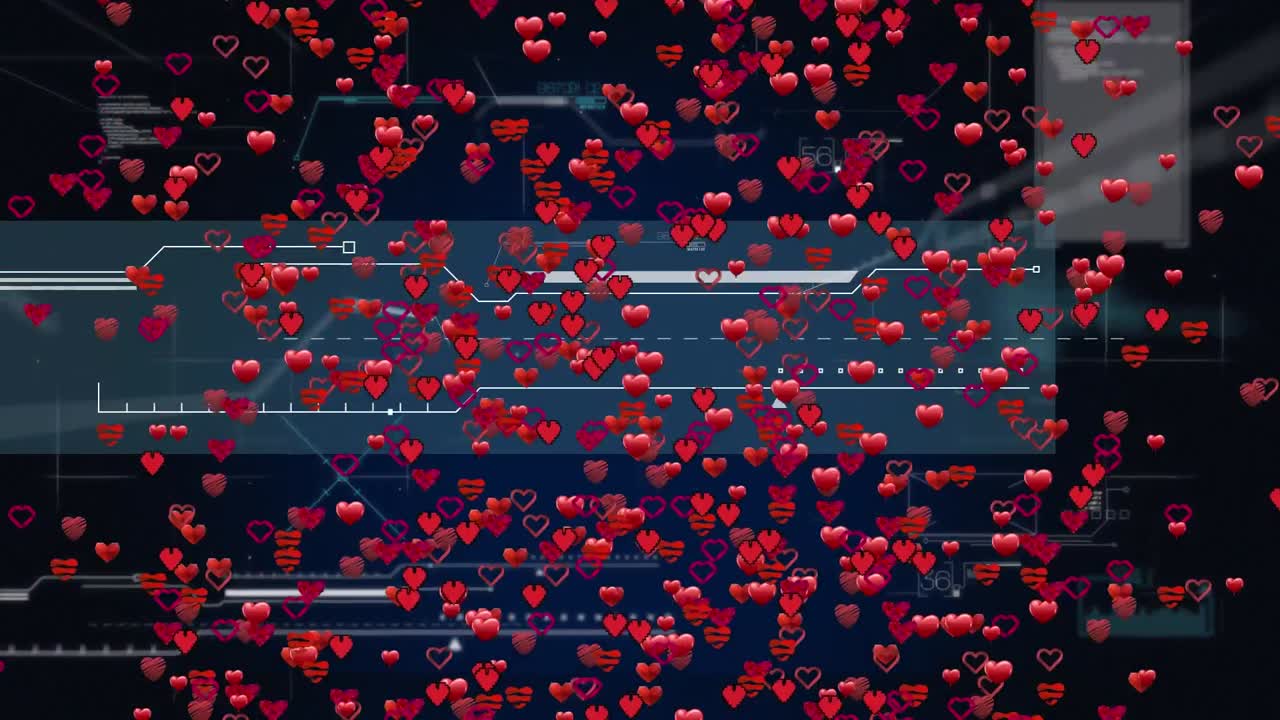 심장 위의 데이터 처리의 애니메이션