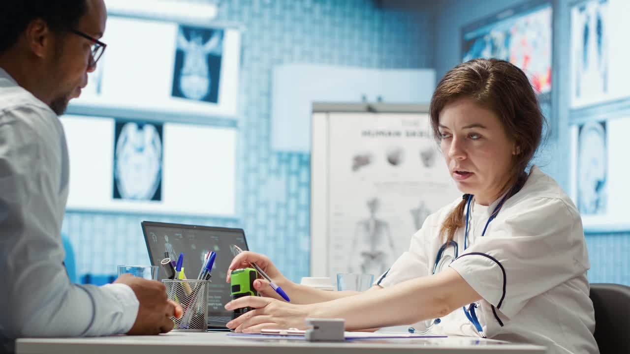 Specialist writing a prescription medicine with the recommended antibiotics