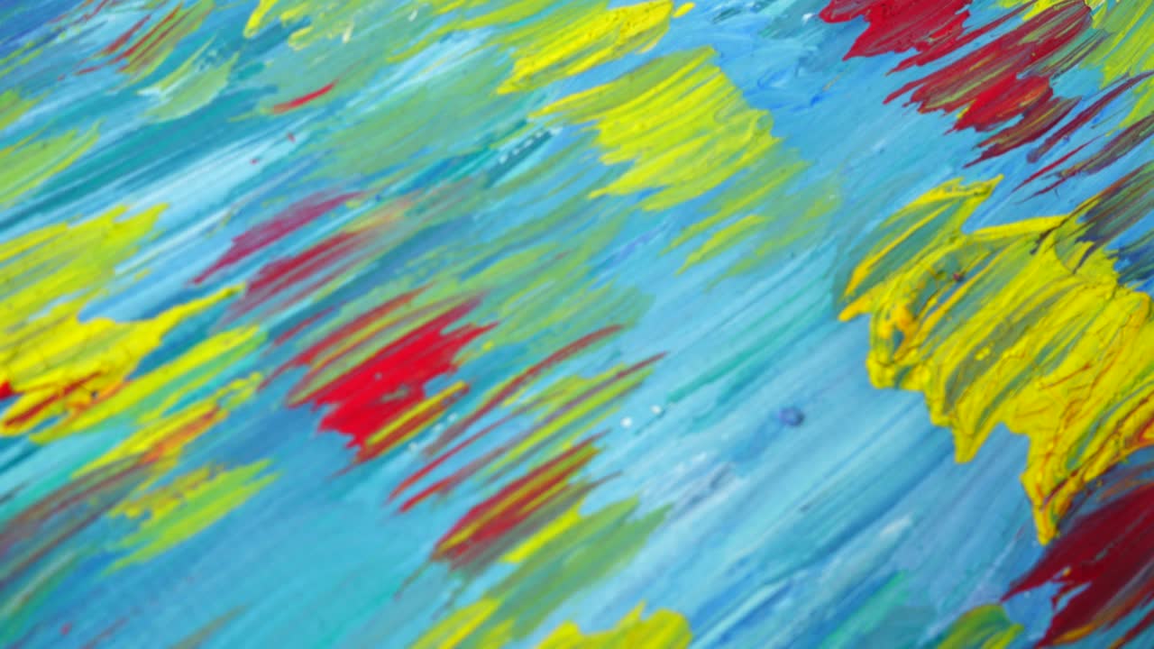 Dibujo abstracto pintado con gouache