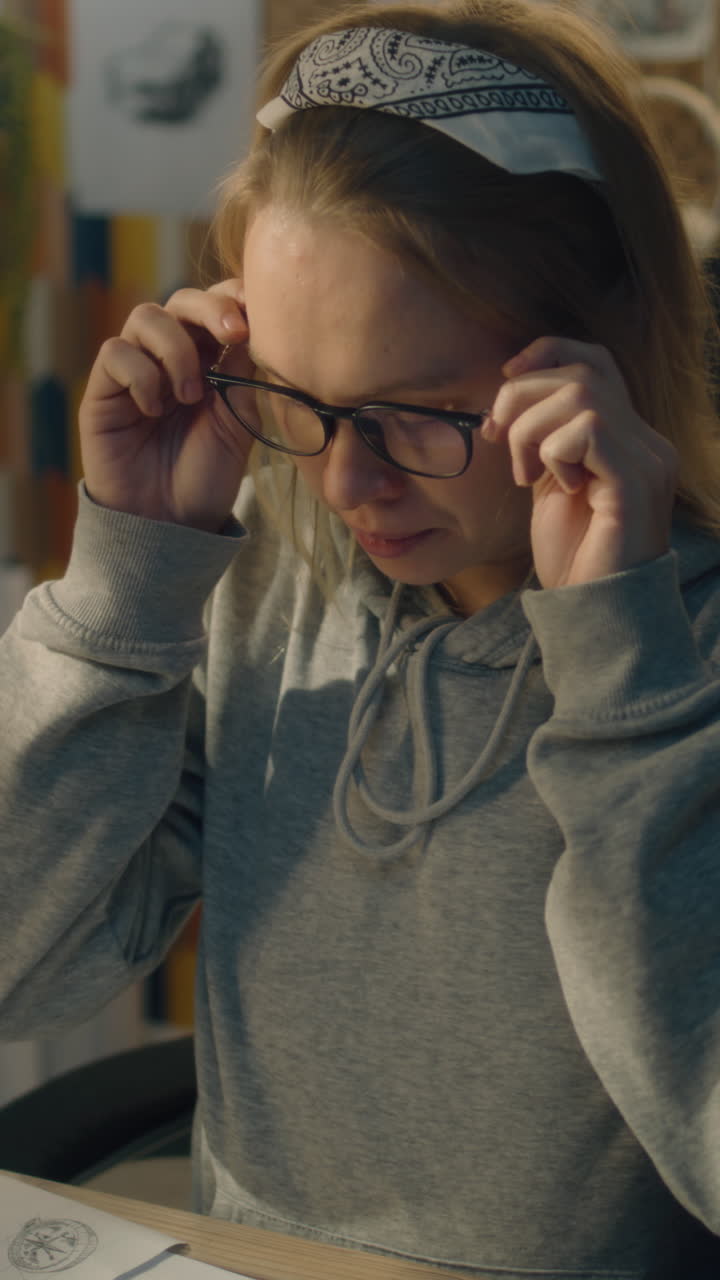 mujer dibujando y dibujando