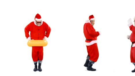 Santa-Claus-Bailando-Y-Realizando-Diversas-Actividades