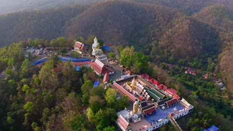 thai wat phra that doi kham buddhist temple on doi suthep mountain