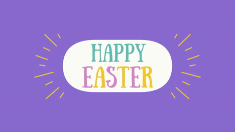 Animated-closeup-Happy-Easter-text-on-purple-background-4