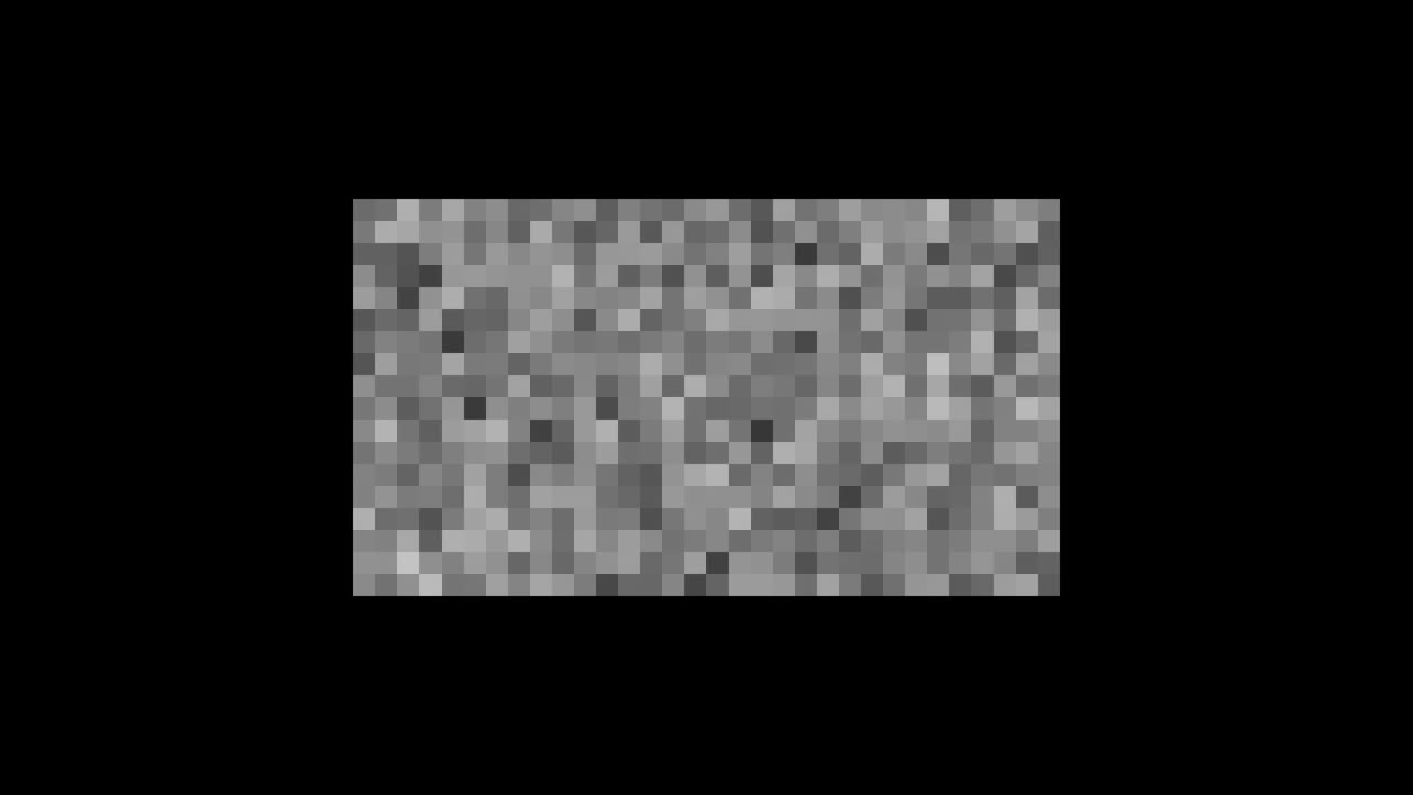 pixel censurado. concepto de barra de censura negra. rectángulo de censura. fondo geométrico de píxeles en blanco y negro abstractos. animación con fondo transparente alfa para un uso fácil en su video. movimiento de bucle