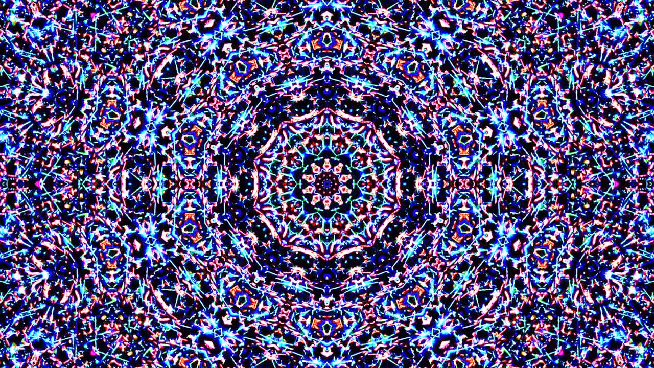 Bright abstract light governing full color, kaleidoscope