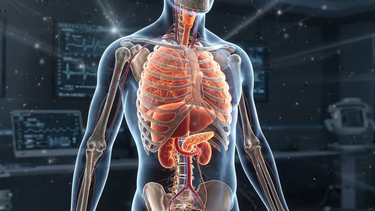 3D Medical Animation of Human Internal Organs and Skeletal System