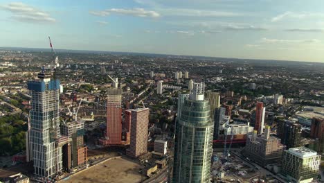 vista superior de los edificios en la ciudad de londres