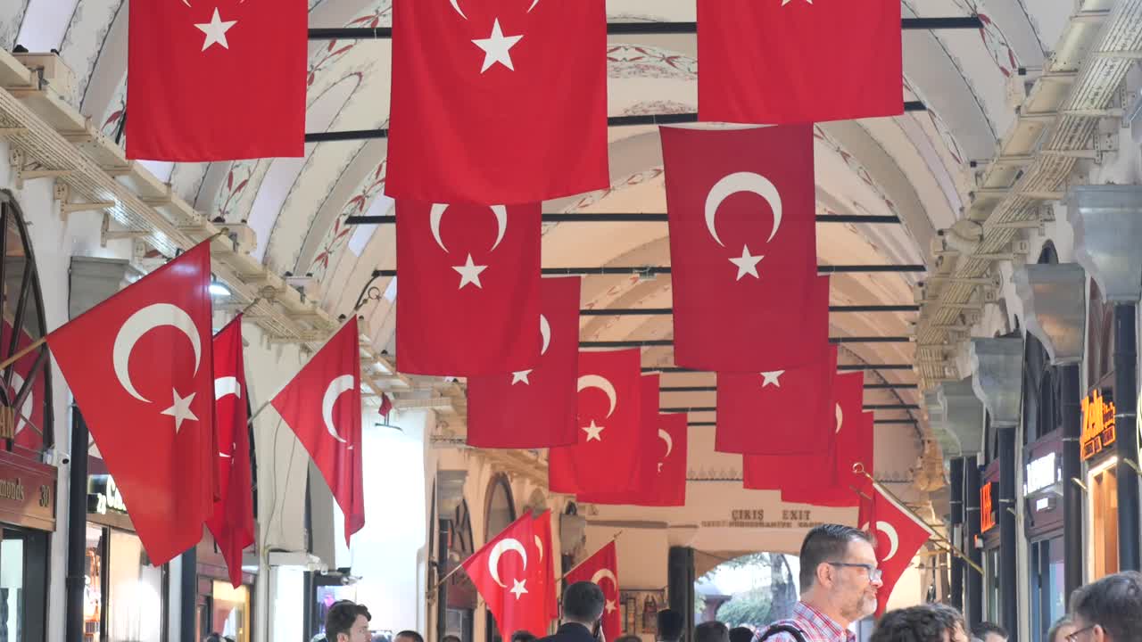 Turkish Flags at the Grand Bazaar