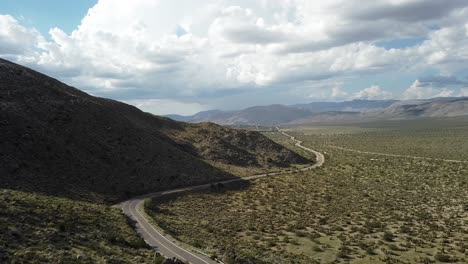 Aerial-flying-forward-view-over-beautiful-Blair-Valley-landscape-in-California