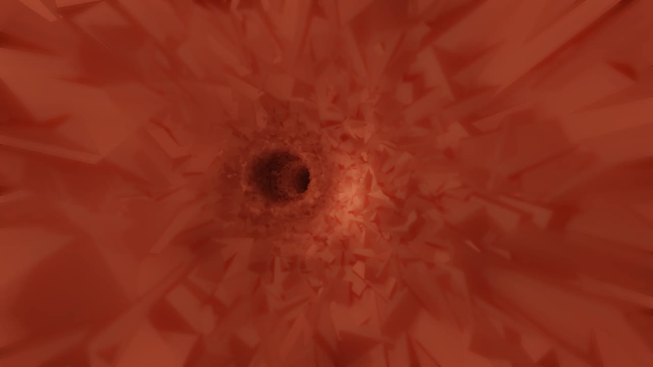 túnel abstracto, fondo de cueva de ciencia ficción animado, bucle de 4k