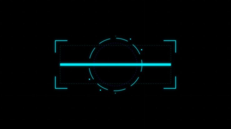 Futuristic Digital HUD Interface Scanning Animation