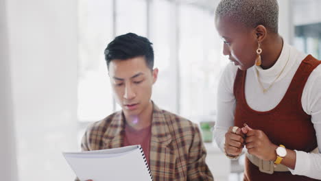 Leadership, black woman or manager mentoring