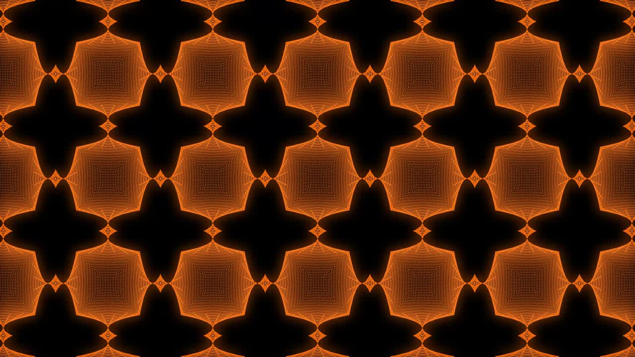 Orange color Pattern gothic design animation motion graphics