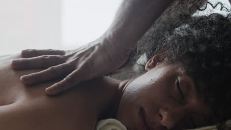 relaxing back massage