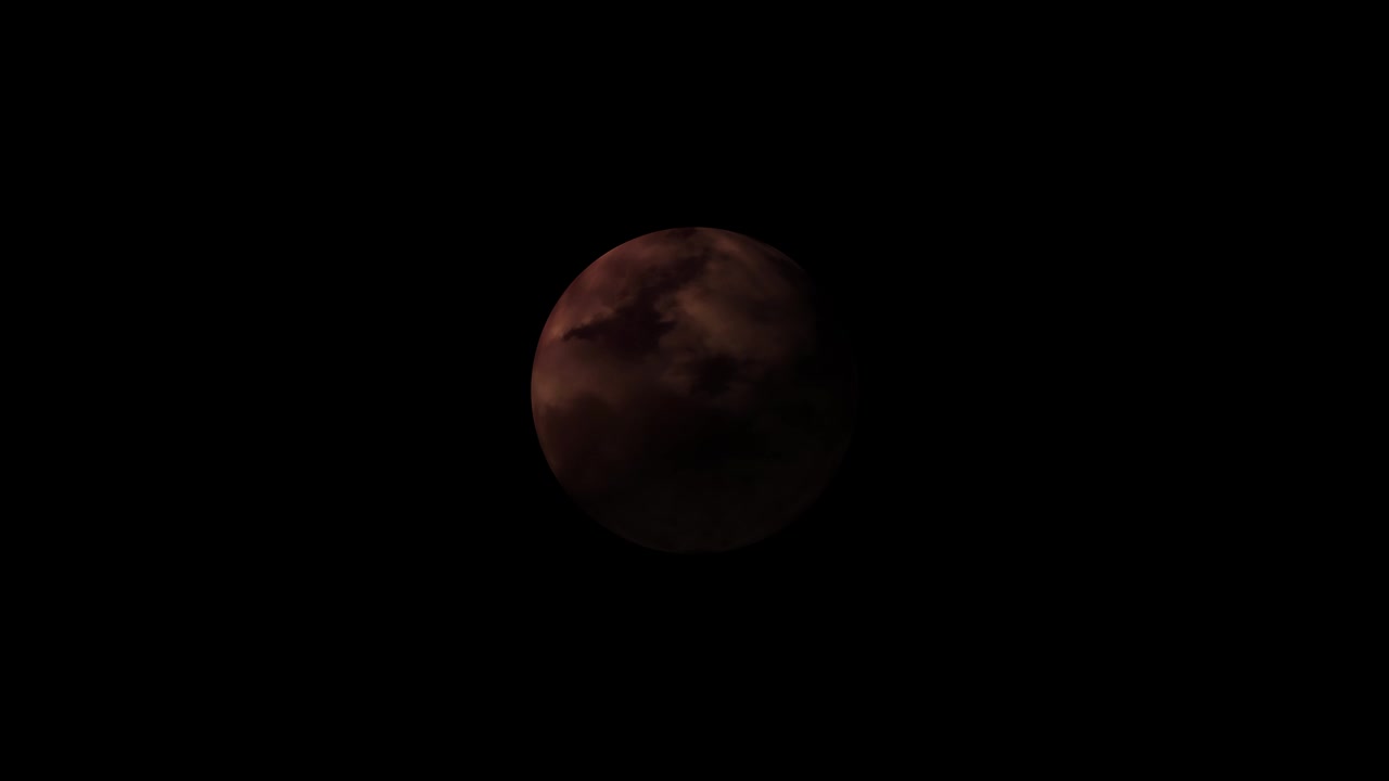 timelapse of a storm on a planet with a black background
